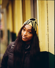 Load image into Gallery viewer, PANA RISING SUN BEANIE - YELLOW AND BLACK
