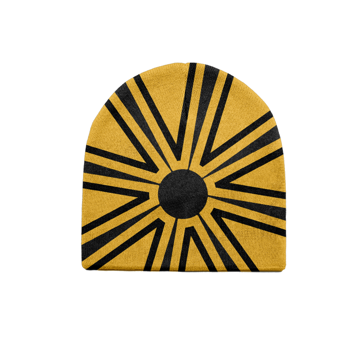 PANA RISING SUN BEANIE - YELLOW AND BLACK